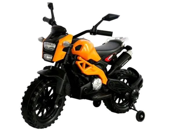 Ride&Cars-T2 Kids 12V Motorcycle Electric Children Ride on Motorcycle-Orange